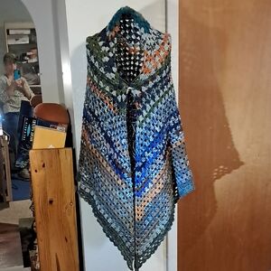 Multicolor Crochet Shawl
